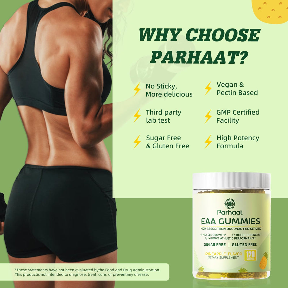 Person working out with EAA Gummies for energy and muscle support