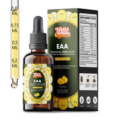 Bottle of Essential Amino Acid (EAA) Liquid Drops with Liver Support