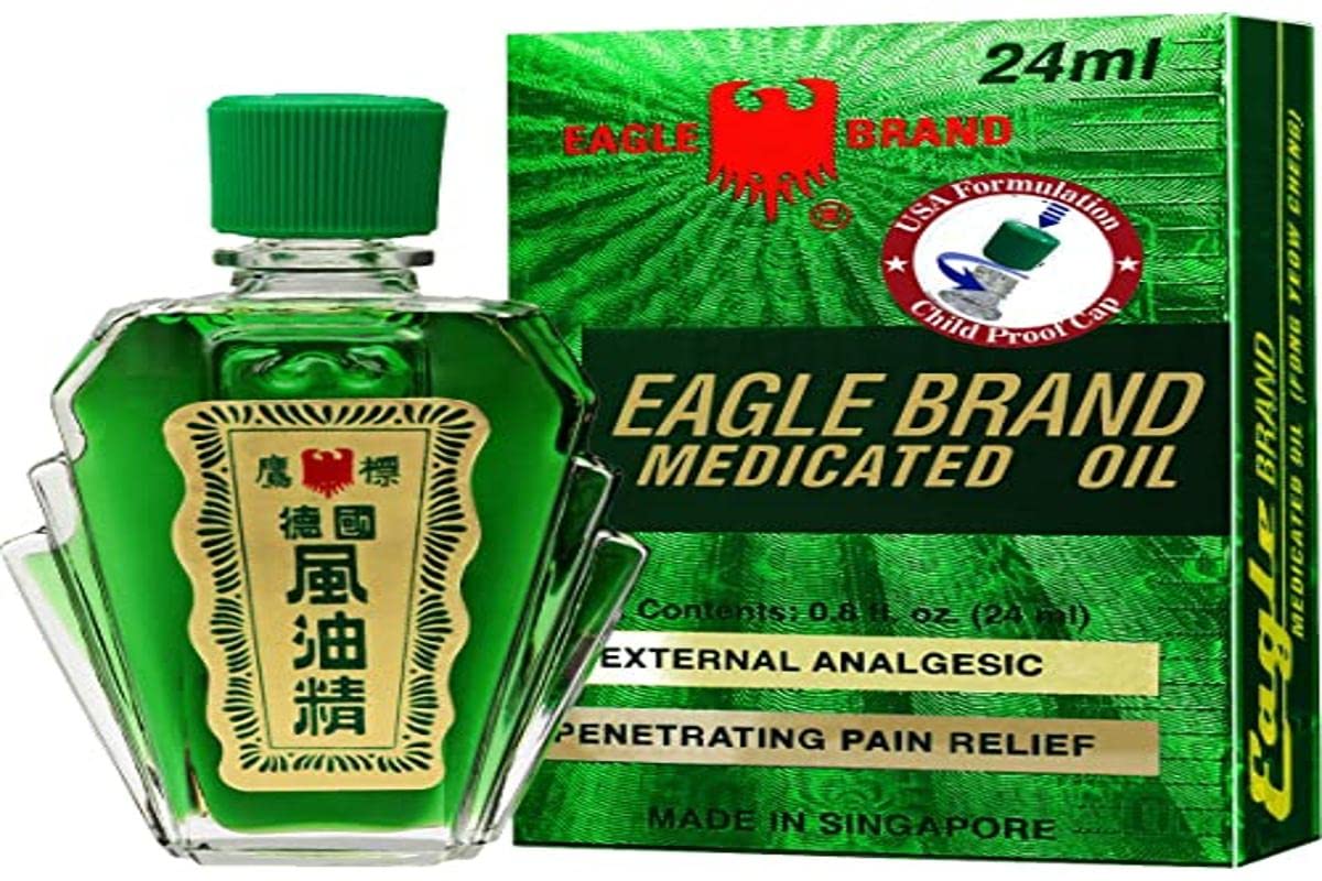 Eagle Brand Medicated Oil bottle 0.81 fl oz (24 ml) – Pack of 1