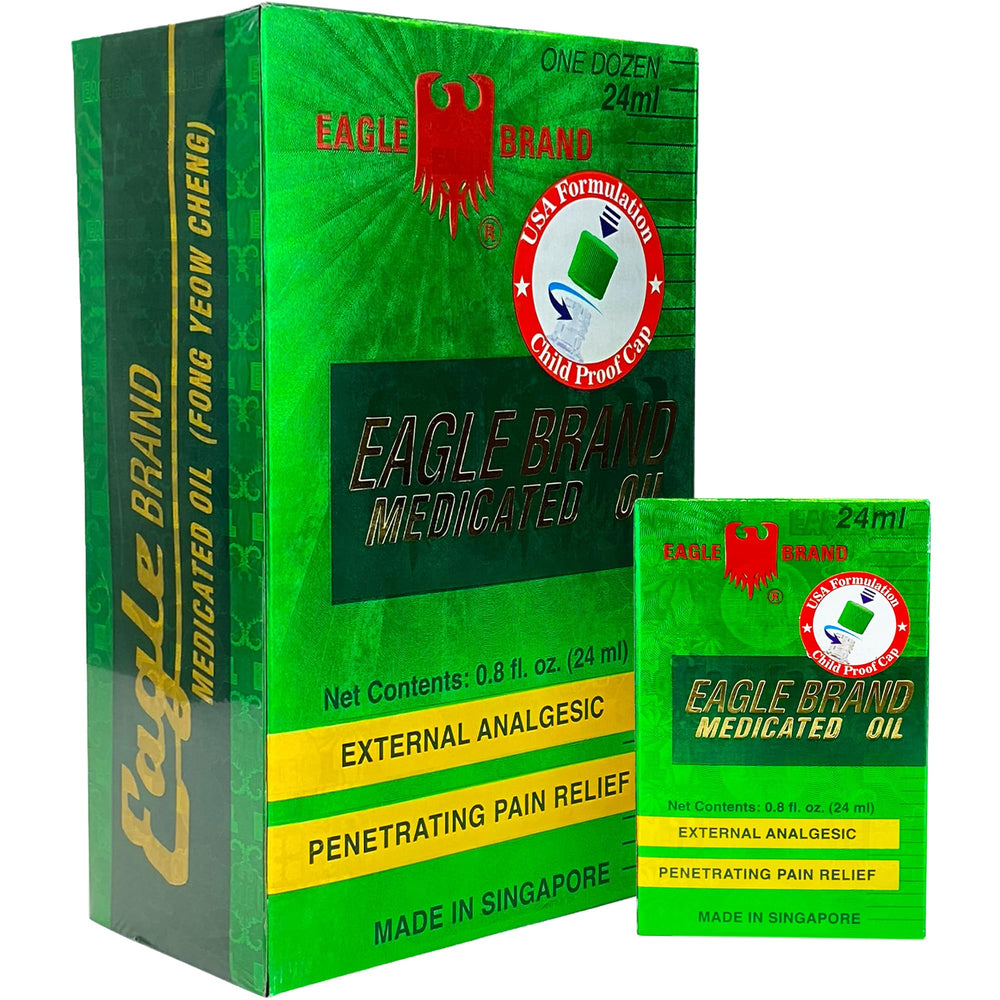 Eagle Brand natural medicated oil 12-pack bottles