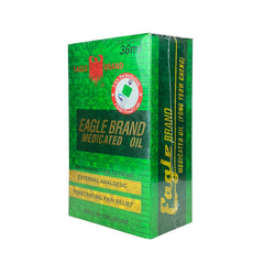 Back view of Eagle Brand 12-pack medicated oil bottles