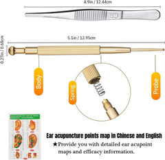 Portable ear seeds kit in travel pouch