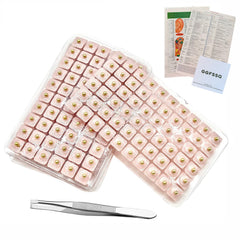 Ear Seeds Acupuncture Kit box with 300 seeds and tweezers