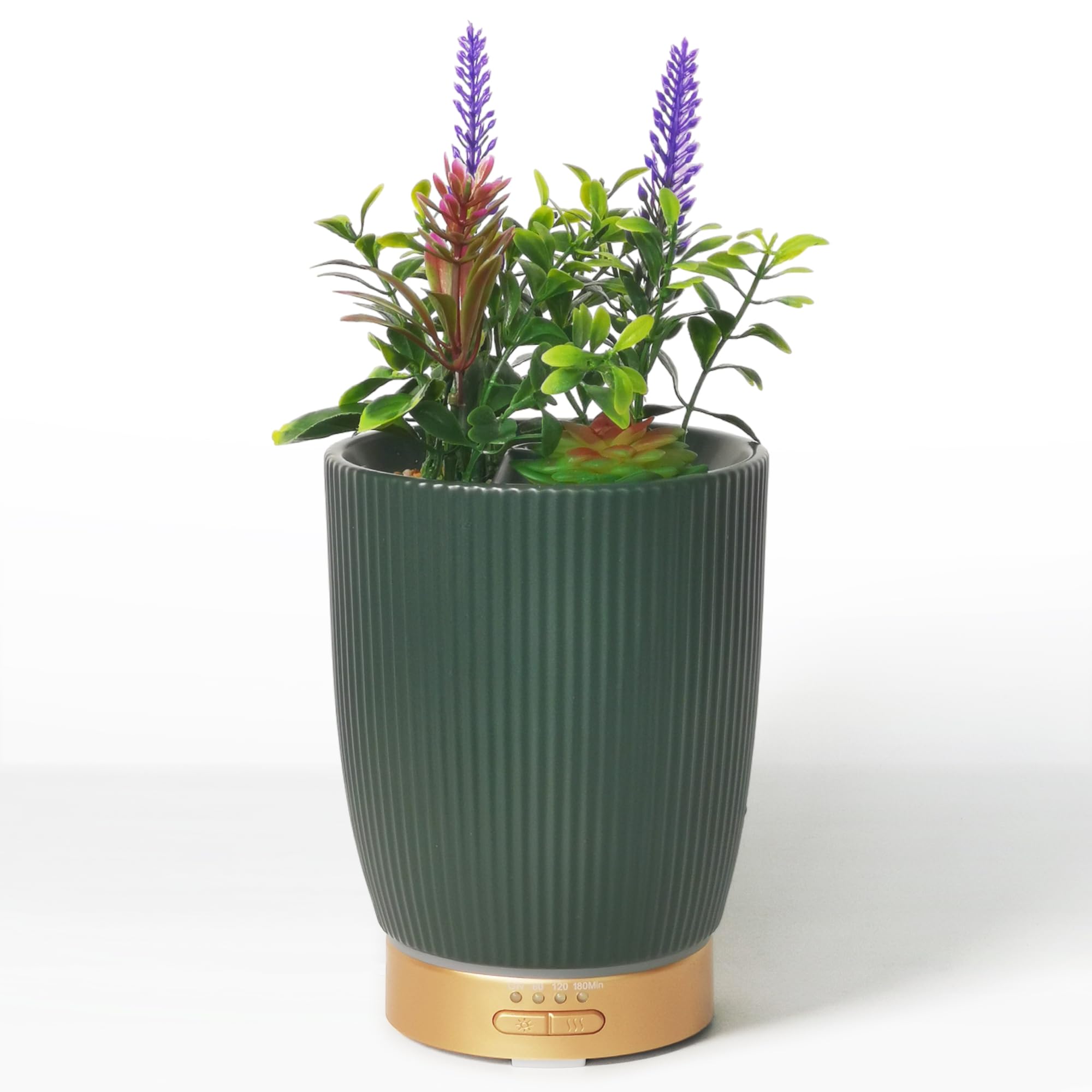 Ceramic diffuser with artificial succulent plant in pot