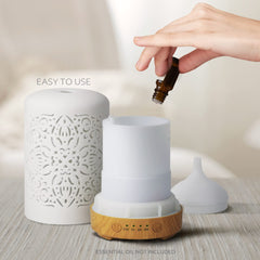 100 ml capacity diffuser with ceramic finish