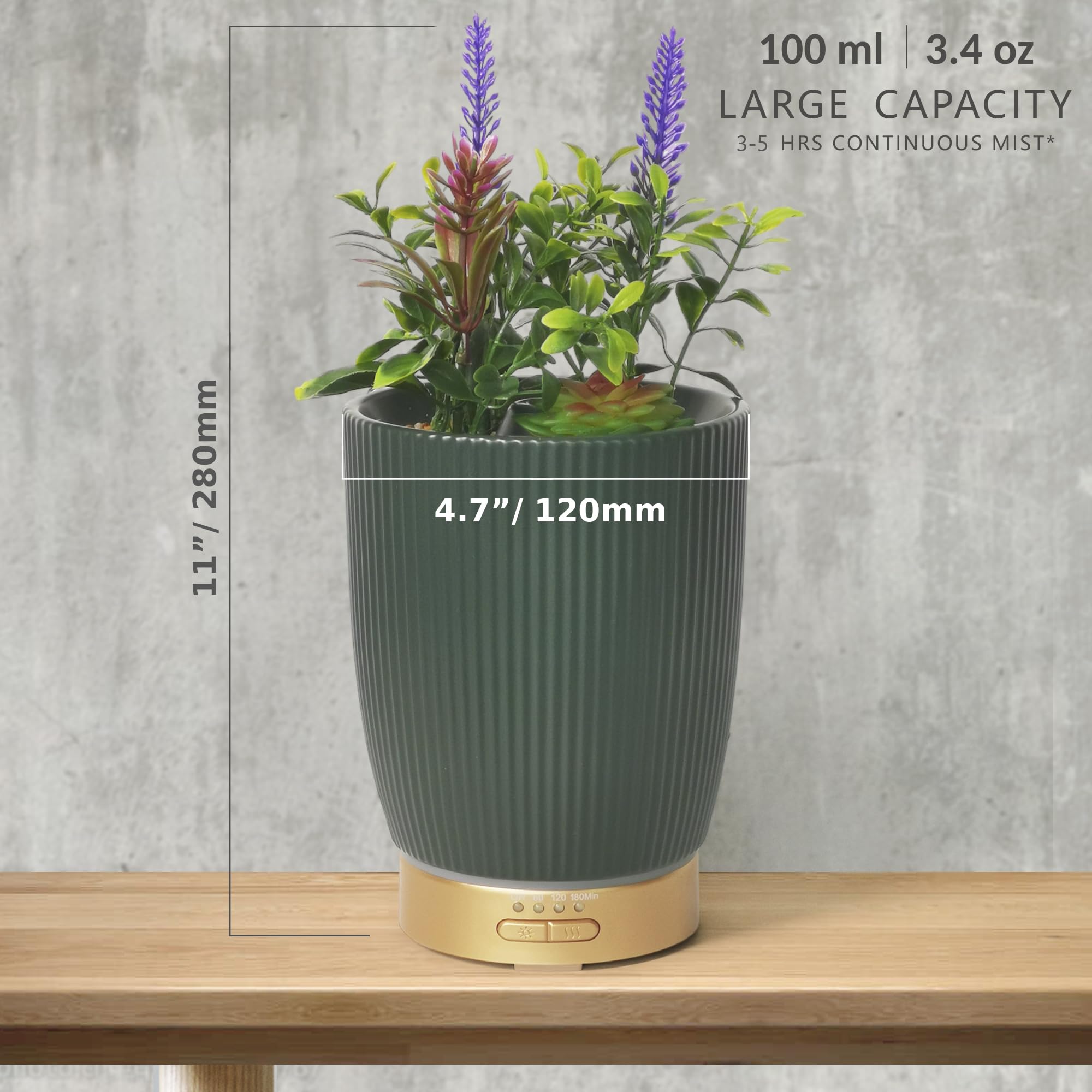 Diffuser showing 7-color night light