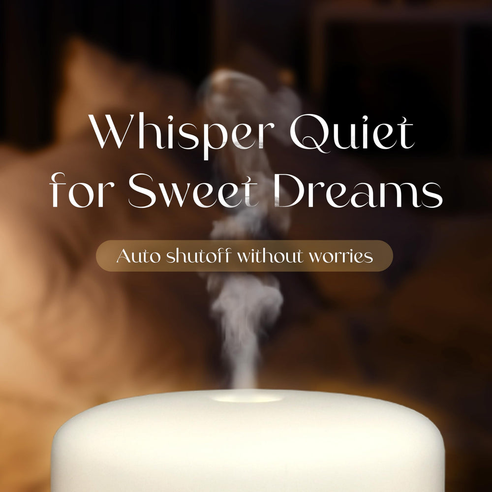 Aromatherapy diffuser emitting cool mist