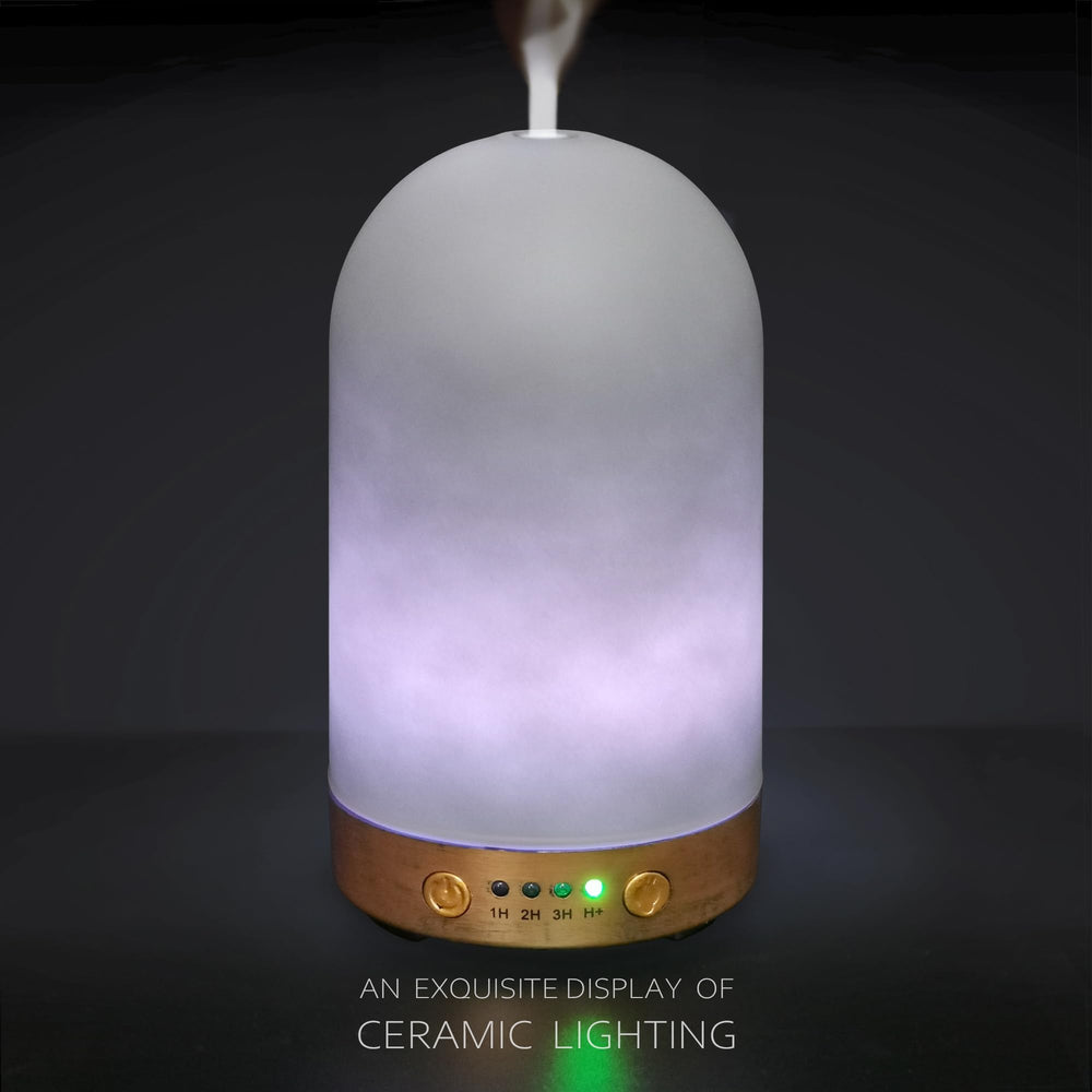Diffuser displaying seven color night light options