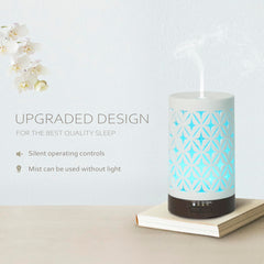 Ultrasonic diffuser with four timers for customizable diffusion
