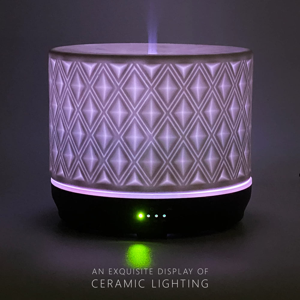 Ultrasonic quiet essential oil diffuser