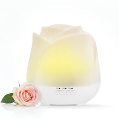 Earnest Living Rose Diffuser 150ml solid white on nightstand
