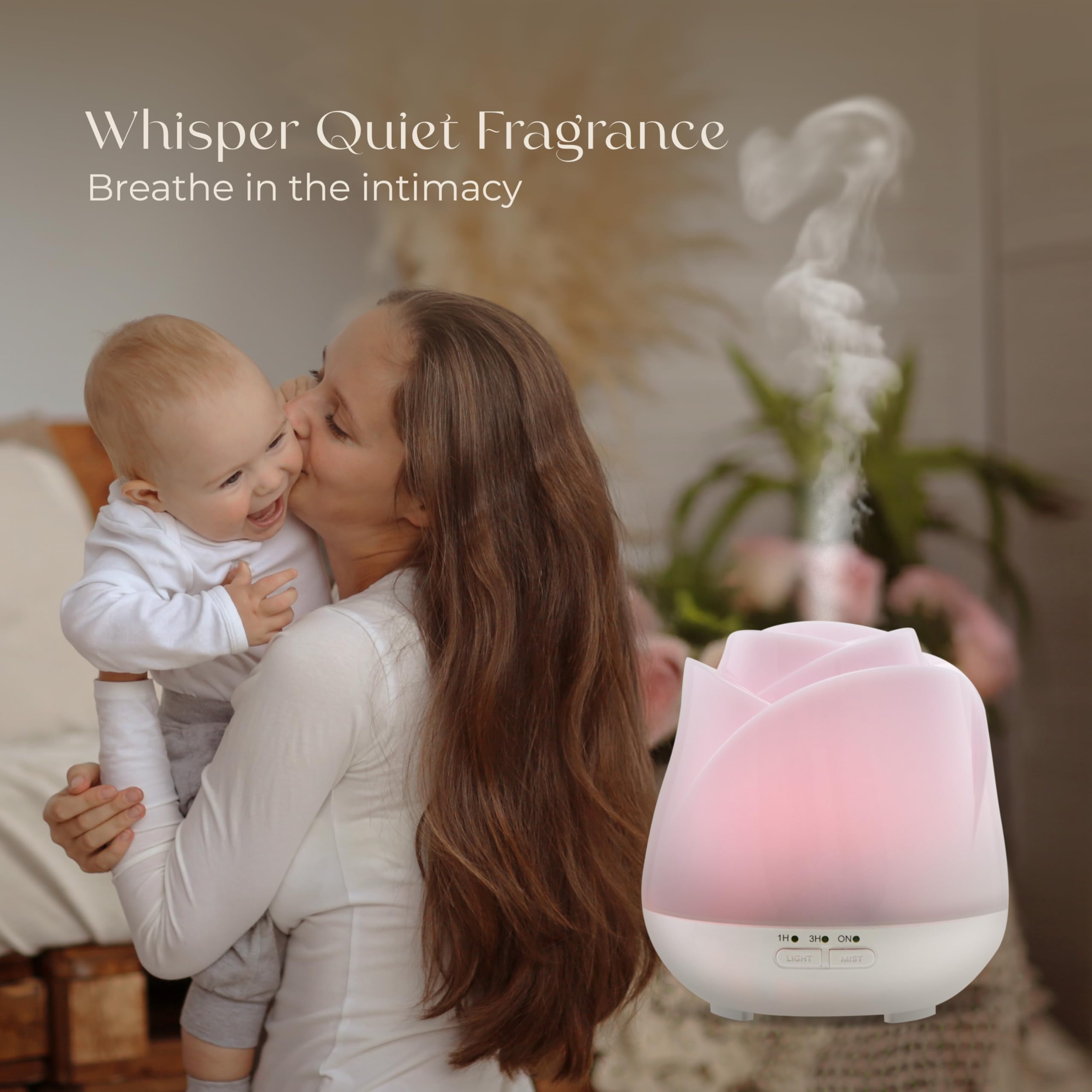 USB-powered diffuser plugged into laptop