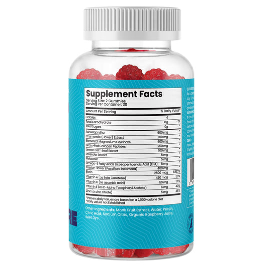 Gummy ingredients highlight ashwagandha, chamomile and grass-fed collagen