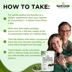 Earth Circle Organics chlorella tablets lab tested purity seal image