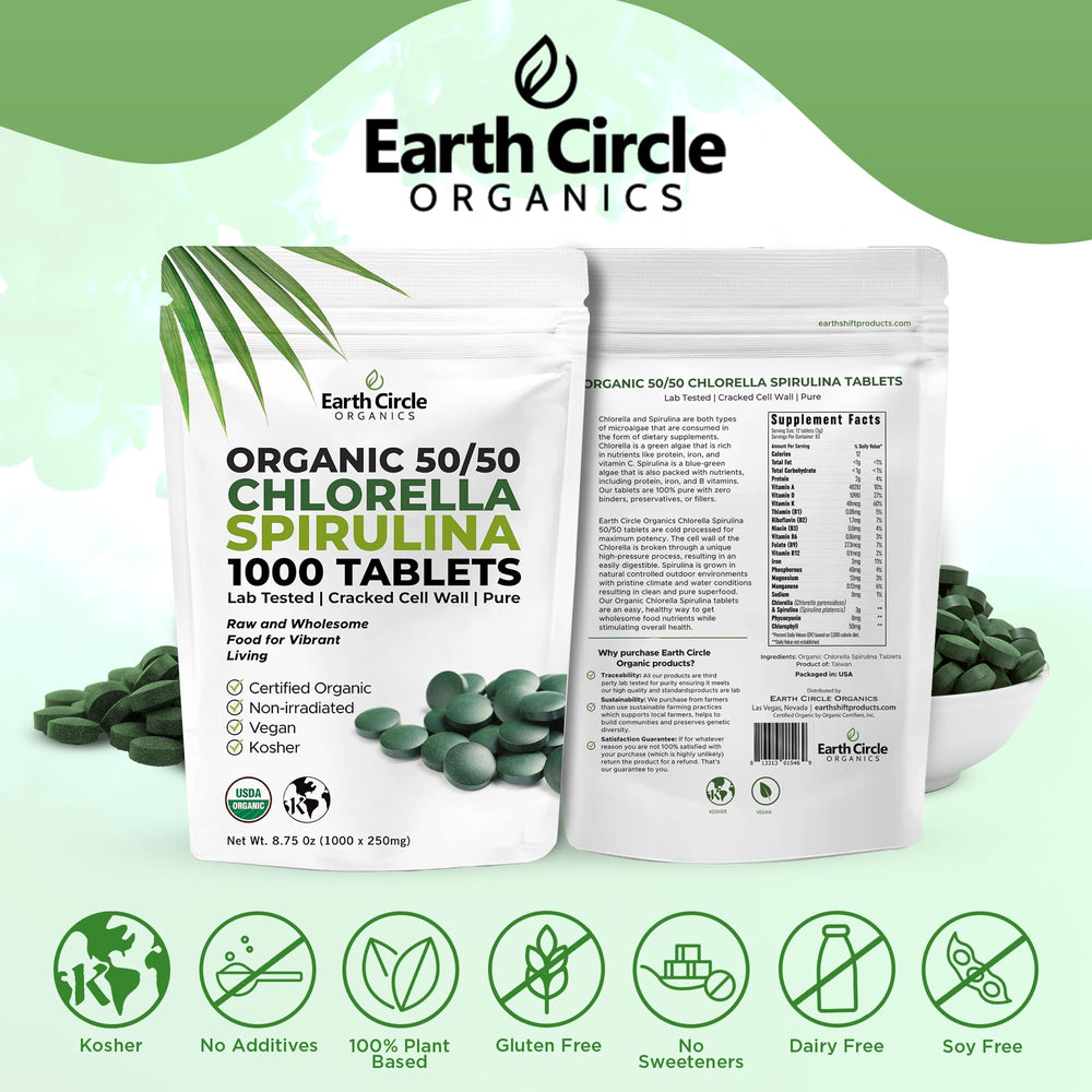 Earth Circle Organics three-bottle package, convenient 3-month supply.