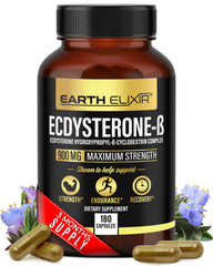 Earth Elixir Ecdysterone bottle and capsules