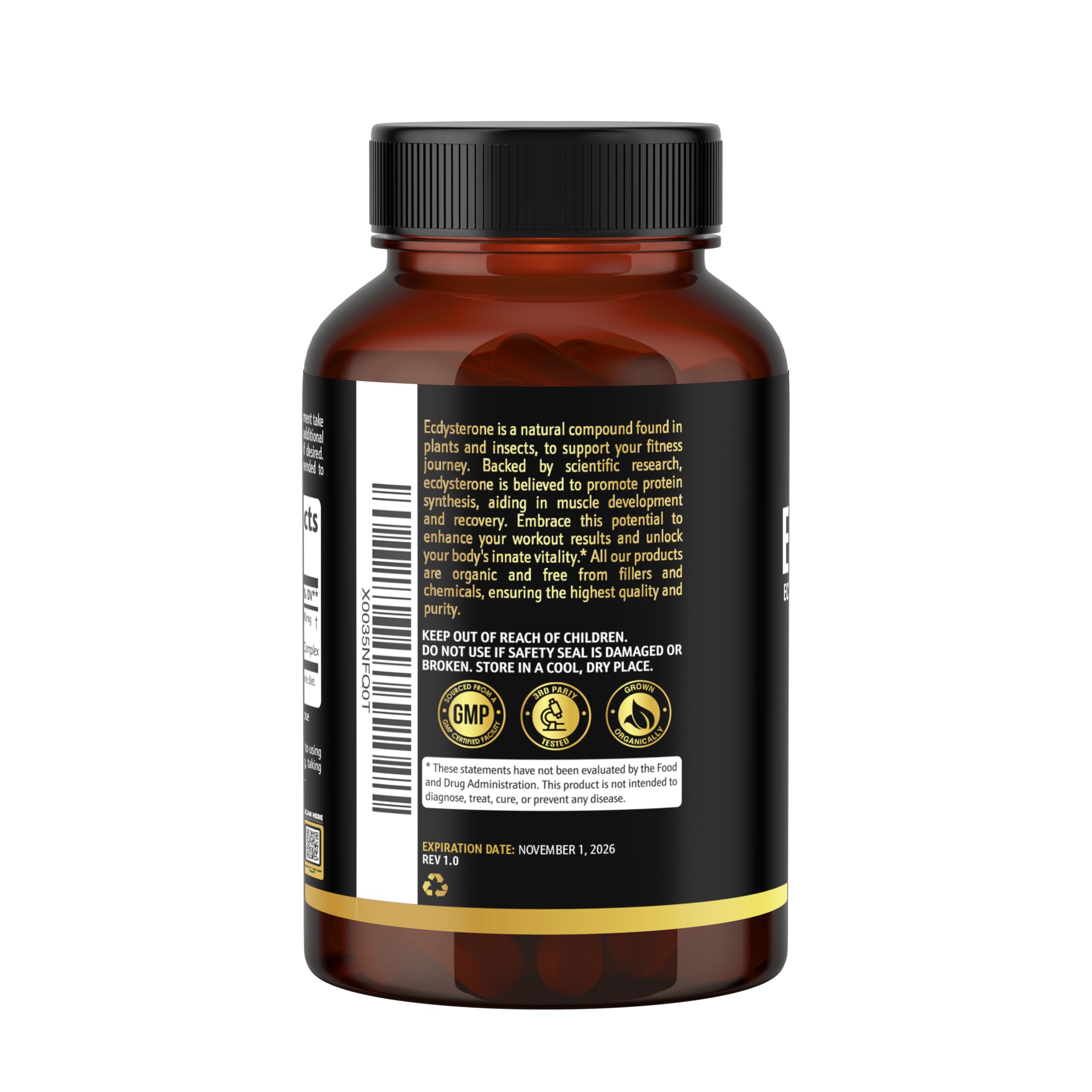 180 capsules supplement display and usage guide