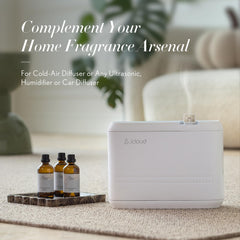 Six 100mL bottles display of JCLOUD Earth diffuser oil