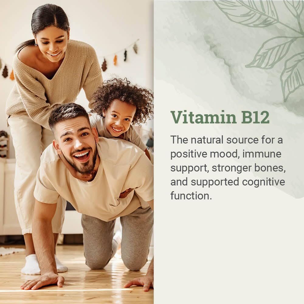 Packaging box for Earth Harmony Naturals Organic Vegan Vitamin B12 Drops