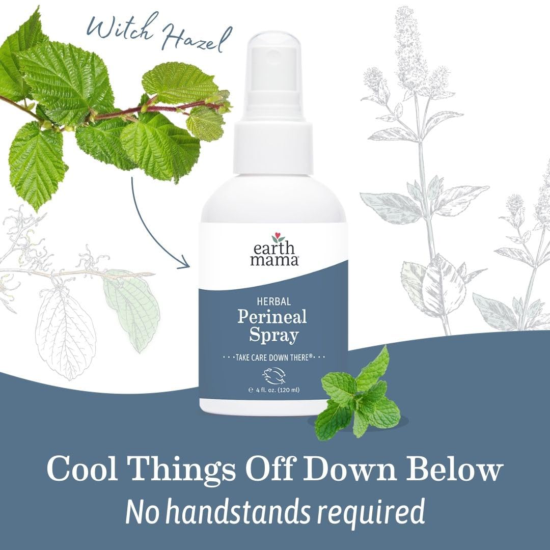 Earth Mama cooling potential with refrigeration hint for extra relief after use.