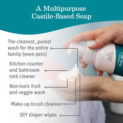 Ingredients highlight: castile soap base with organic coconut oil, calendula and aloe