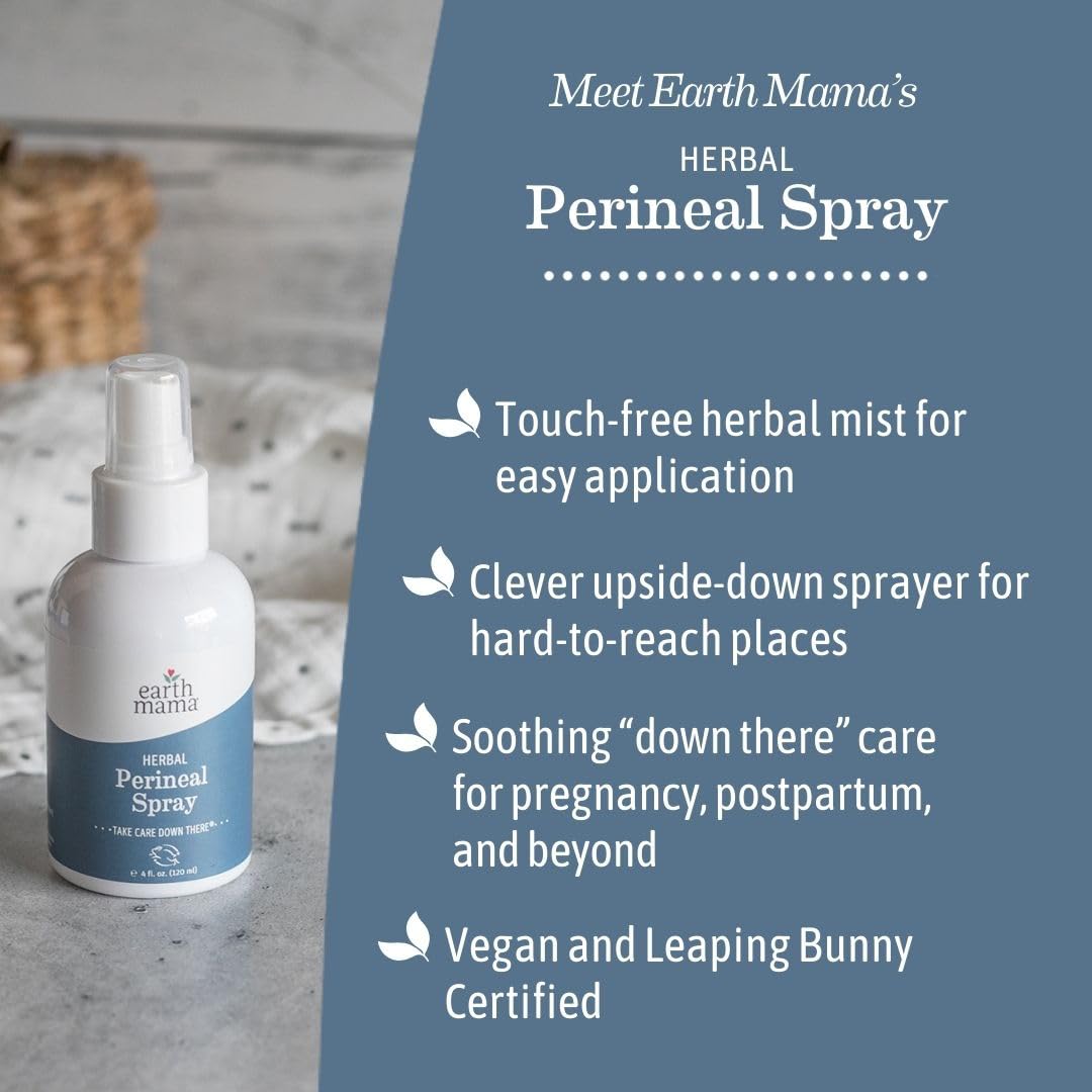 Earth Mama Herbal Perineal Spray is vegan and Leaping Bunny certified for ethical care.