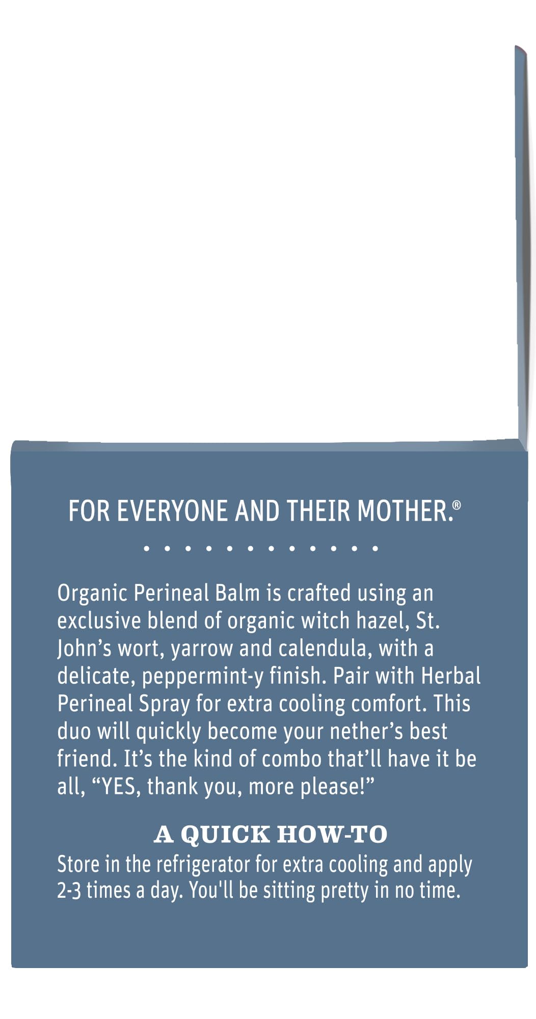 Earth Mama Organic balm certifications hint at organic, cruelty-free production.