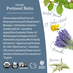 Earth Mama Perineal Balm cooling effect suggests temporary relief.
