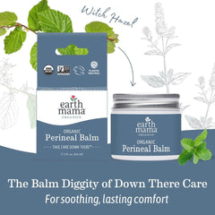Earth Mama Perineal Balm during postpartum bathroom routine.