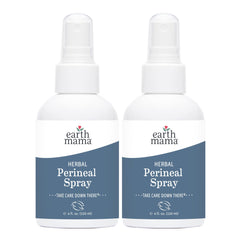 Earth Mama Herbal Perineal Spray bottle front view for soothing postpartum comfort.