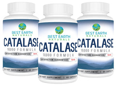 Hero image: Best Earth Naturals Catalase 10,000 with Saw Palmetto and Biotin packs (3 x 180 capsules)