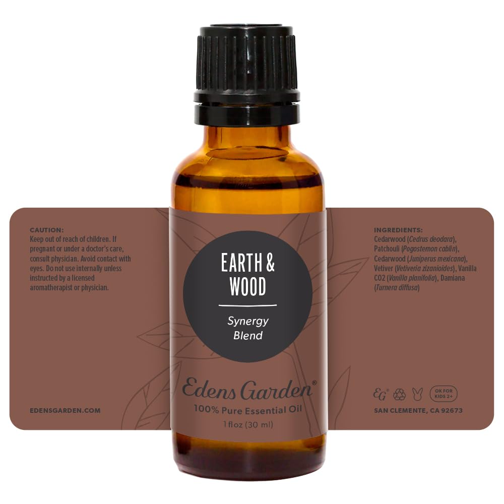 Edens Garden Earth & Wood packaging and branding