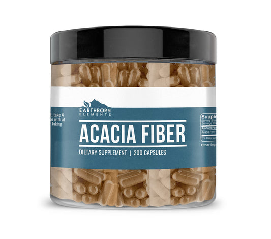 Earthborn Elements Acacia Fiber Capsules bottle front view