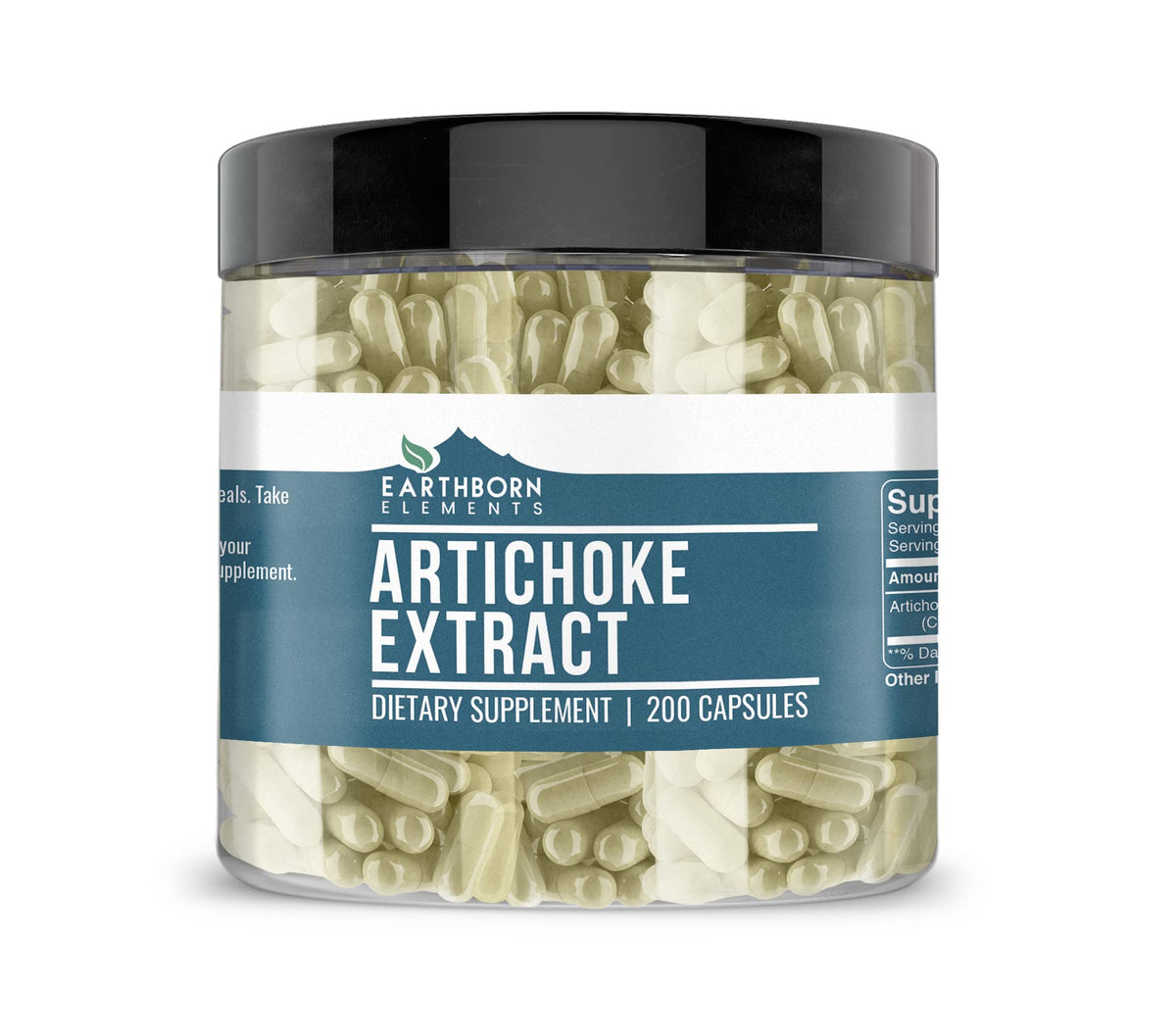 Earthborn Elements Artichoke Extract 200 Capsules bottle