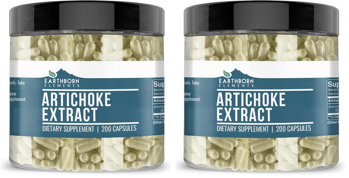 Earthborn Elements Artichoke Extract bottle with 200 capsules