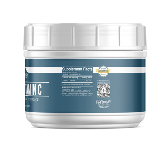 Pure ascorbic acid powder suitable for supplements