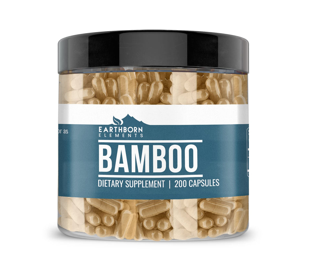 Earthborn Elements Bamboo Capsules bottle – 200 capsules