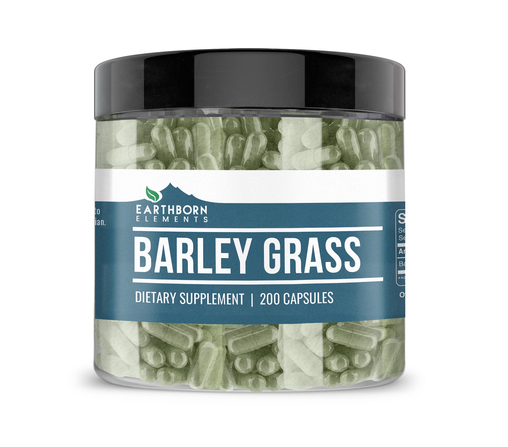 Earthborn Elements Barley Grass 200 Capsules bottle