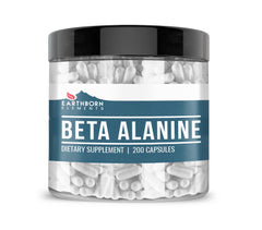 Earthborn Elements Beta-Alanine 200 Capsules bottle - front view