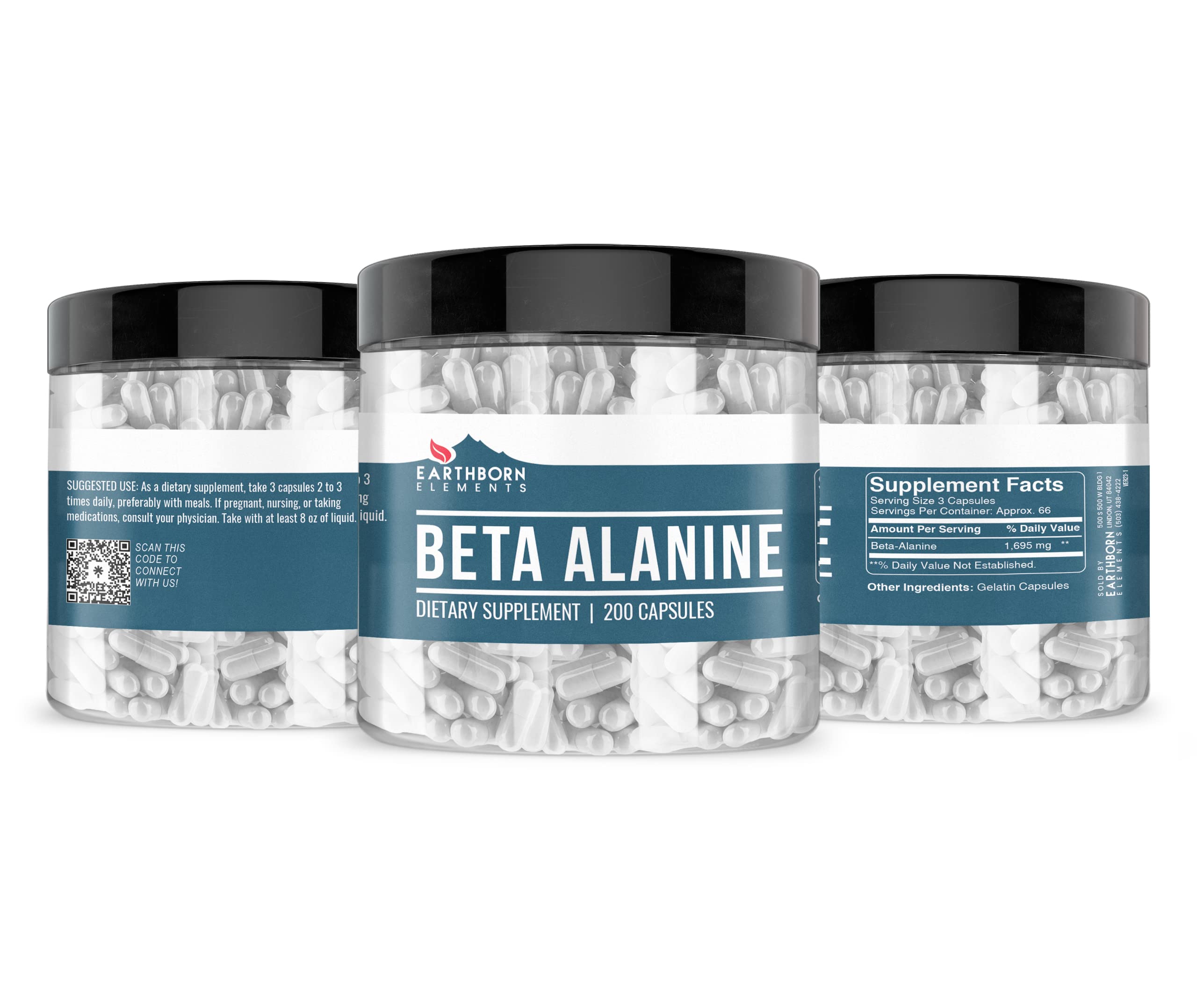 Close-up of Beta-Alanine capsules