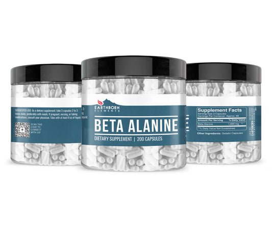 Close-up of Beta-Alanine capsules