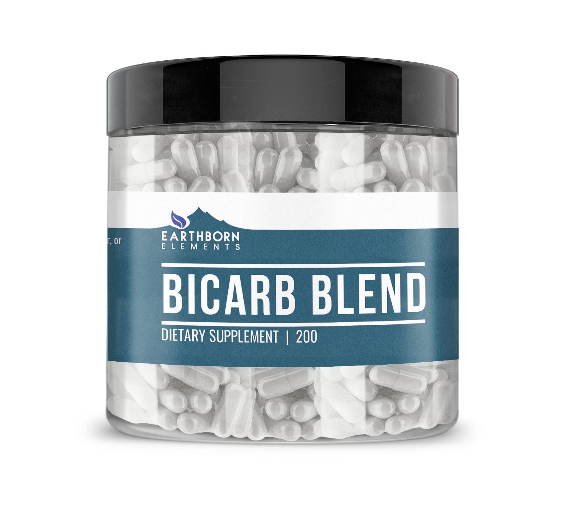 Earthborn Elements Bicarb Blend 200 Capsules bottle front view