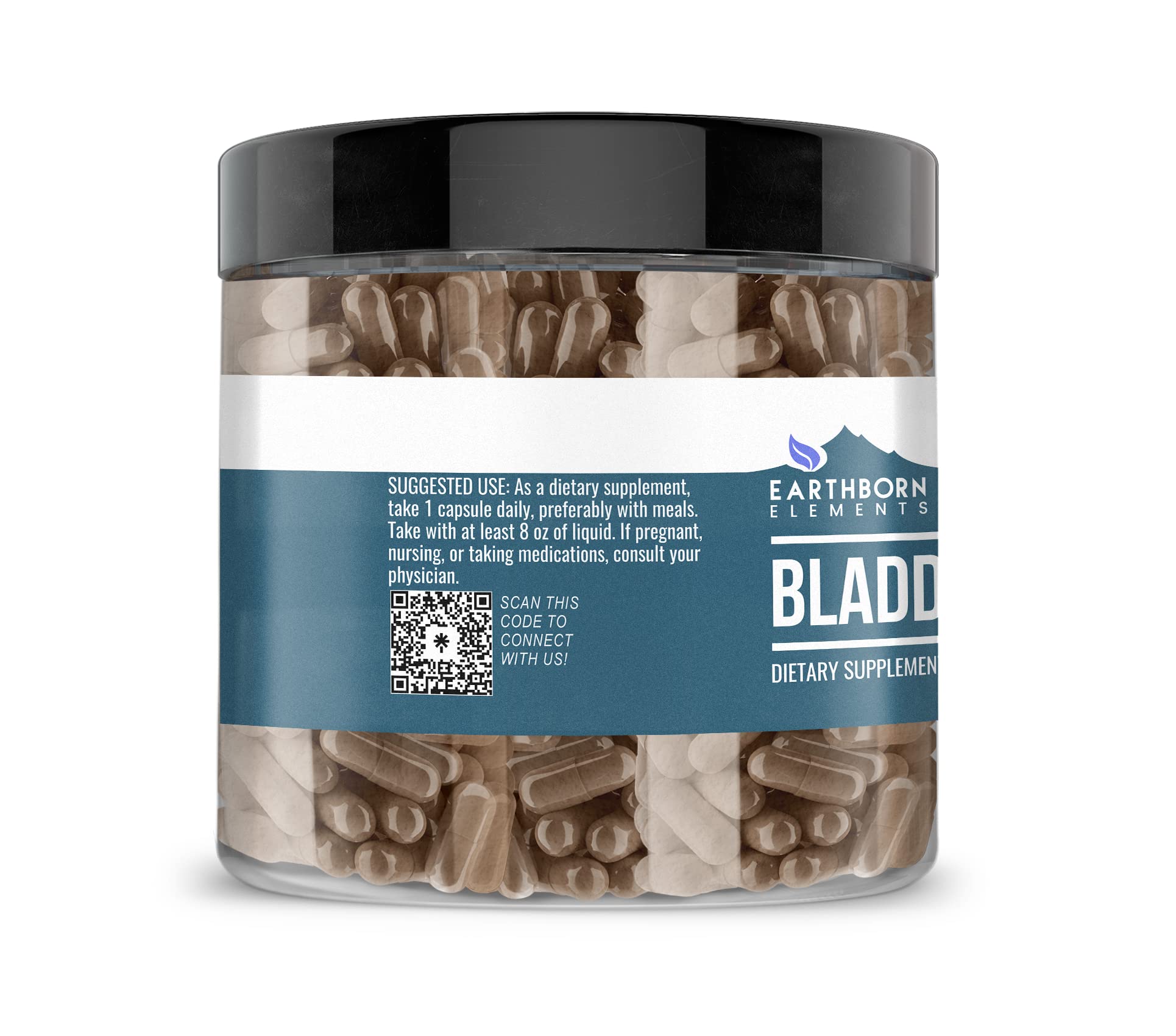 Earthborn Elements Bladderwrack 200 Capsules bottle side view