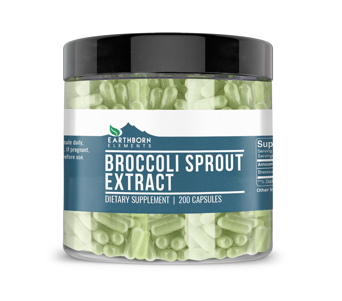 Earthborn Elements Broccoli Extract bottle and label