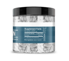 Bottle label highlights bromelain from pineapples