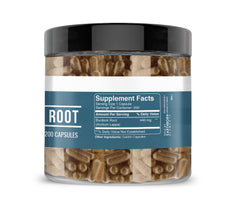 Burdock Root capsules back label