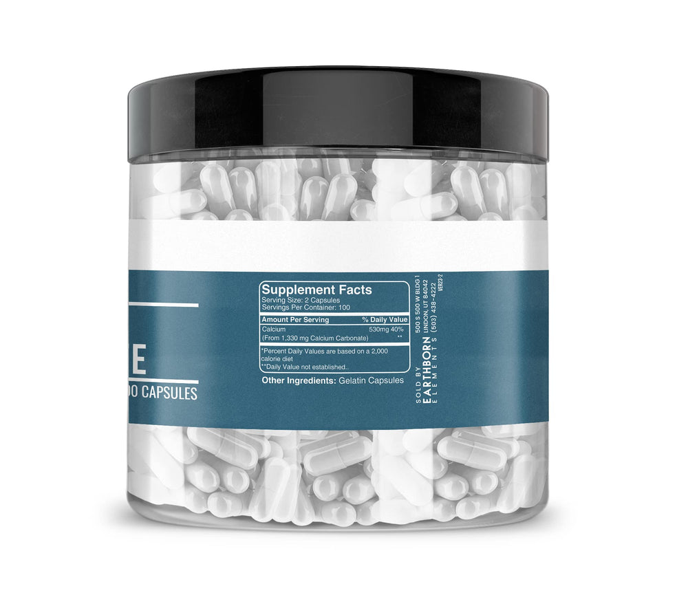 Calcium carbonate (mined from the earth) solid form