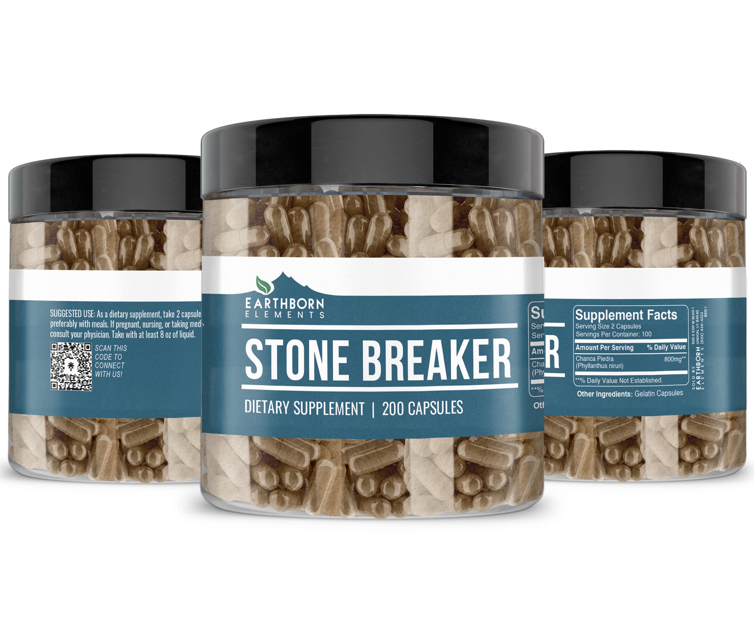 Back of bottle with supplement facts