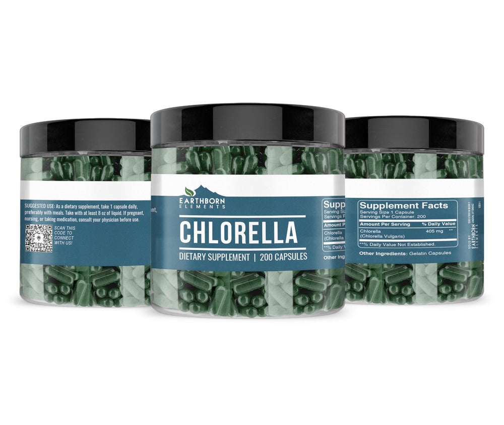 USA-encapsulated chlorella product shot