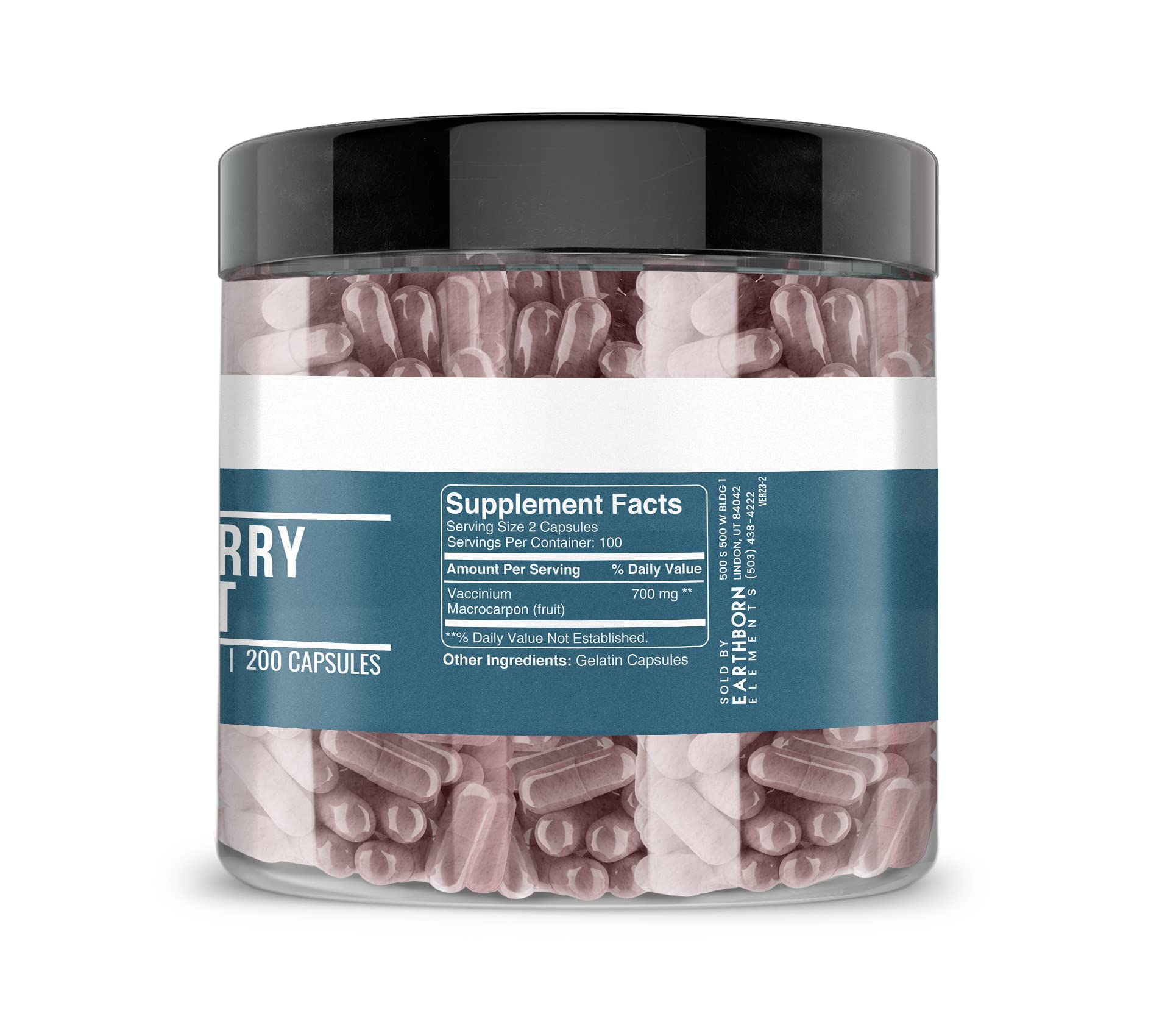 Label showing no additives and pure & undiluted